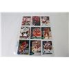 Image 8 : (6) Pages of Calgary Flames Hockey Player Cards