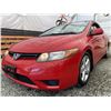 Image 2 : E4 --  2006 Honda Civic Red 258934 KMS