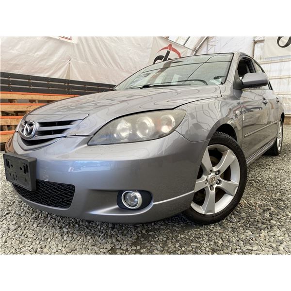 A7 --  2005 MAZDA 3 HATCHBACK GREY 288666 KMS