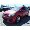 Image 2 : A12B --  2016 KIA RIO LX RED 194698 KMS