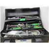 Image 1 : ESTATE:  BLACK TOOLBOX C/W IRRIGATION SUPPLIES