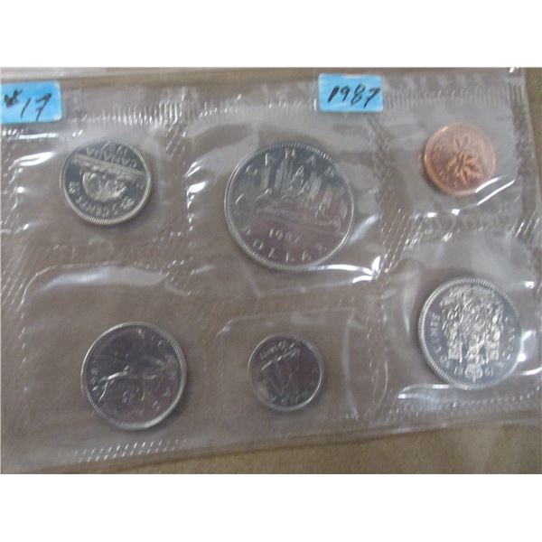 1987 PROOF CANADA MINT SEALED COIN SET