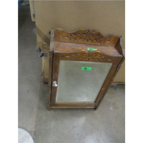 ESTATE/COLLECTIBLE:  ANTIQUE HANGING CABINET