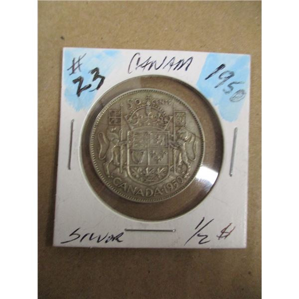 1950 CANADA SILVER HALF DOLLAR