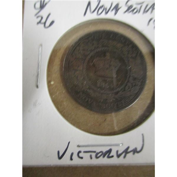 1864 NOVA SCOTIA VICTORIAN LARGE CENT