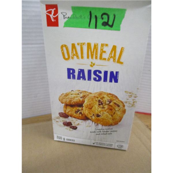 SHELF PULLS (AS IS):  OATMEAL & RAISIN COOKIES (350G)