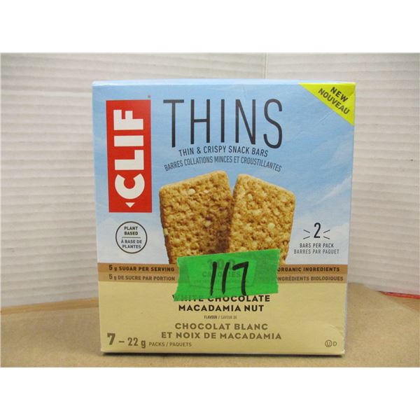SHELF PULLS (AS IS):  CLIFF THINS (7 X 22G) - BOX