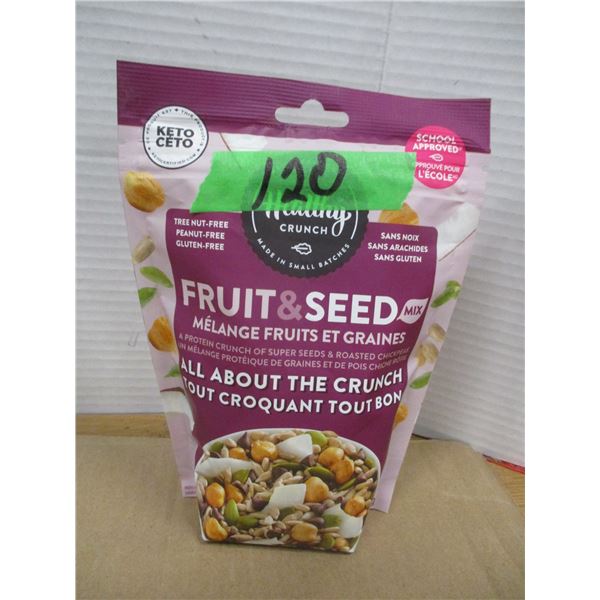SHELF PULLS (AS IS):  BAG C/W FRUIT & SEED MIX