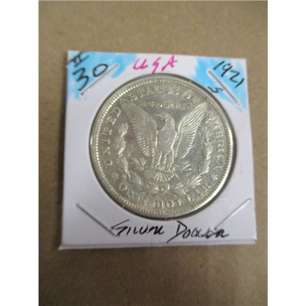 1921 USA MORGAN SILVER DOLLAR