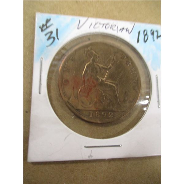 1892 VICTORIAN LARGE CENT