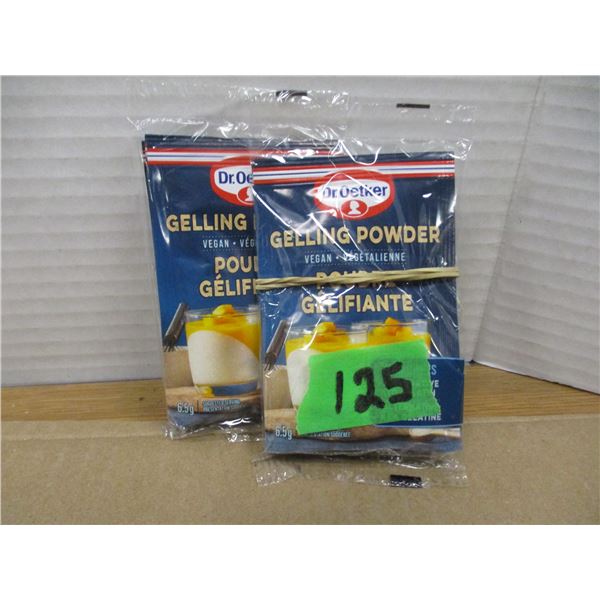 SHELF PULLS (AS IS):  2 - 3 SACHETS GELLING POWDER
