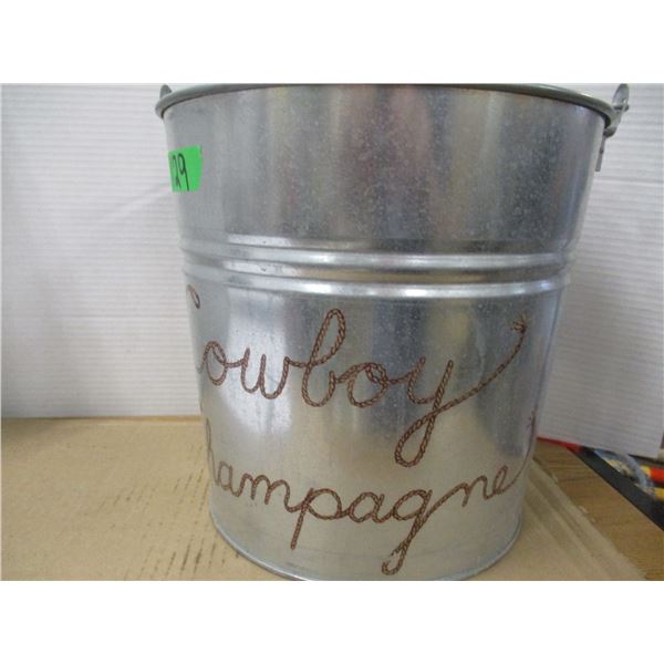 ESTATE/ANTIQUE:  METAL PAIL (MADE IN CANADA)