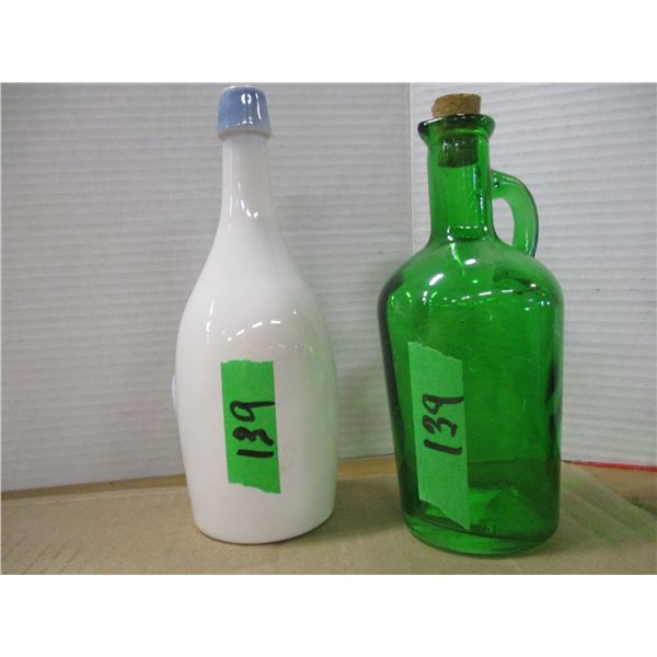 ESTATE:  1 WHITE & 1 GREEN BOTTLES