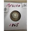 Image 1 : 1865 MEXICO SILVER IMPERIAL COIN