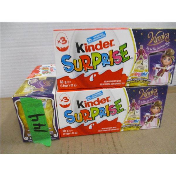 SHELF PULLS (AS IS):  KINDER SURPRISE EGGS (3) - PACK
