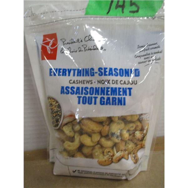 SHELF PULLS (AS IS):  EVERYTHING SEASONED CASHEWS (275G)