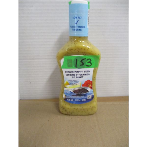 SHELF PULLS (AS IS):  LEMON POPPY SEED SALAD DRESSING