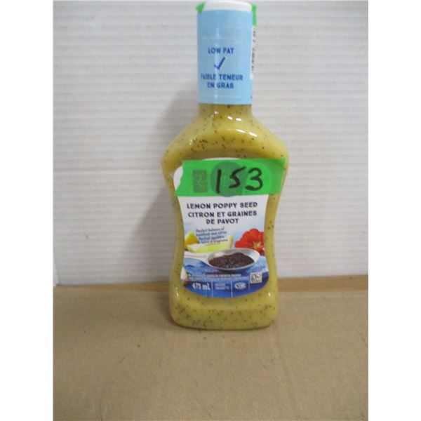 SHELF PULLS (AS IS):  LEMON POPPY SEED SALAD DRESSING