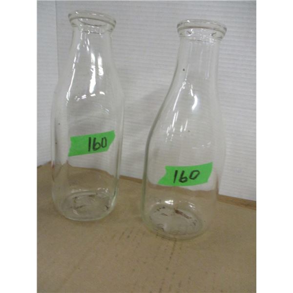 ESTATE/COLLECTIBLE:  2 MILK BOTTLES