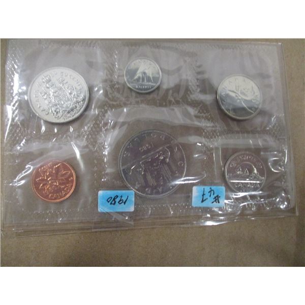 1980 PROOF CANADA MINT SEALED COIN SET