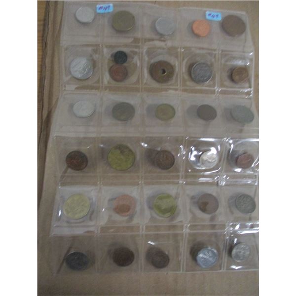 STOCK SHEET OF CANADA & WORLD COLLECTABLE COINS