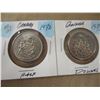 Image 1 : 1972 & 1973 CANADA HALF DOLLARS