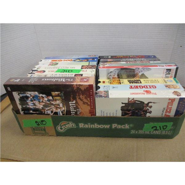 ESTATE:  FLAT C/W VHS & DVD MOVIES