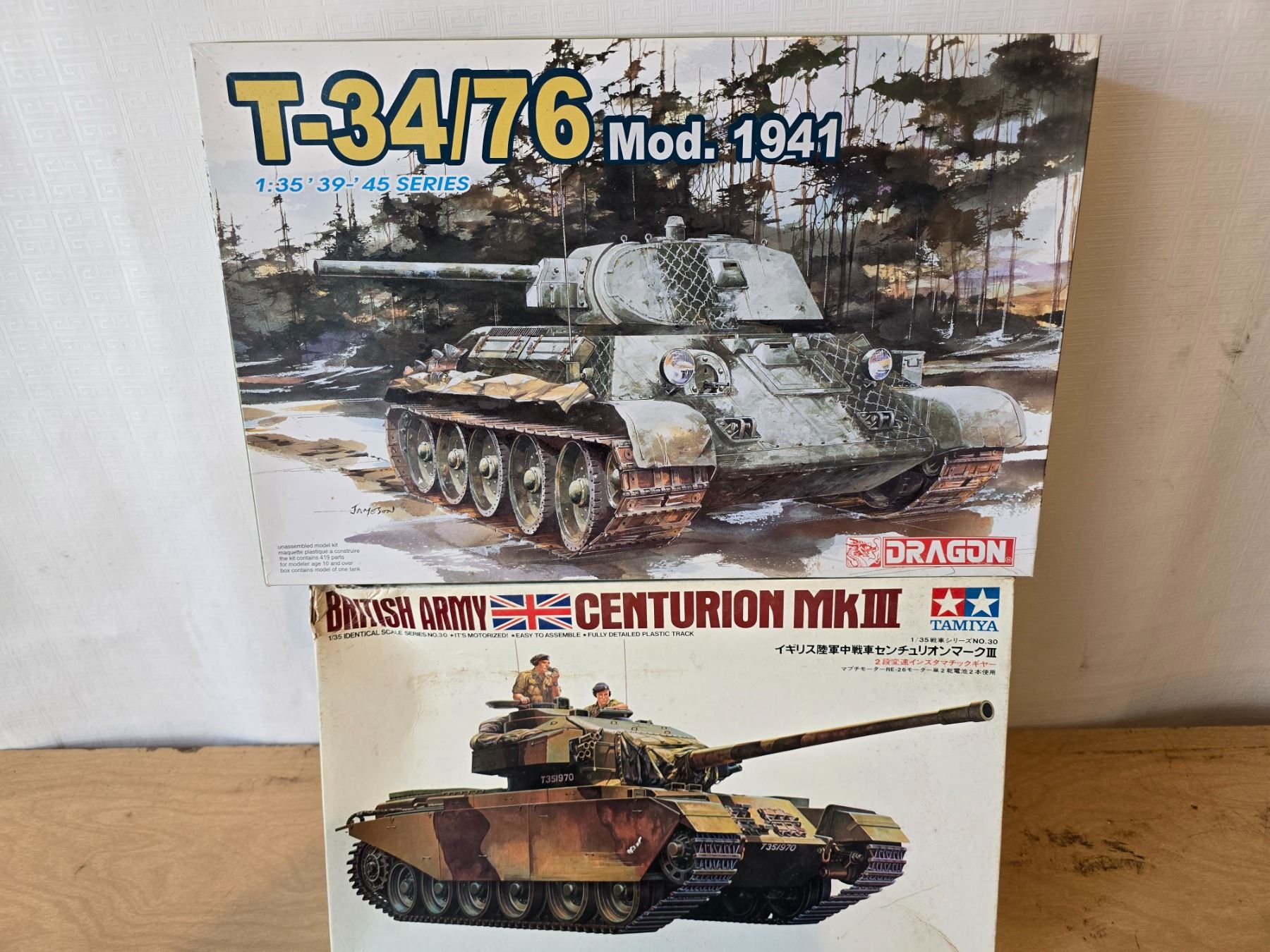 Lot of 2 Built Model Tanks Kits -