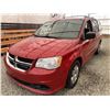 Image 3 : A12F --  2012 DODGE GRAND CARAVAN, RED, 270989 KMS, 3.L, 6 CYLINDER, GASOLINE,  AUTOMATIC WITH TIPT