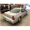 Image 16 : 0ZG --  2001 CHEVROLET MONTE CARLO SS COUPE, SILVER, 178,690 KMS