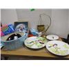 Image 1 : ESTATE:  BOX C/W PLATES, ETC