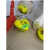 Image 2 : ESTATE:  BOX C/W ORNAMENTS & MIRROR