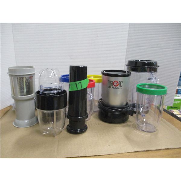 ESTATE:  BOX C/W MIXER, MAGIC BULLET, GLASSES, ETC