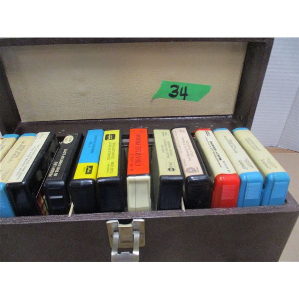 ESTATE:  CASE C/W 8-TRACK TAPES