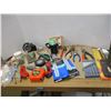 Image 1 : ESTATE:  BOX C/W ASSORTED TOOLS & ACCESSORIES