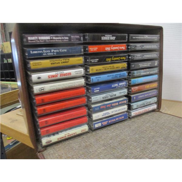 ESTATE:  CASE C/W CASSETTES (MOSTLY COUNTRY & WESTERN)