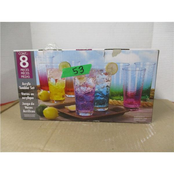 ESTATE:  SET OF 8 ACRYLIC GLASSES