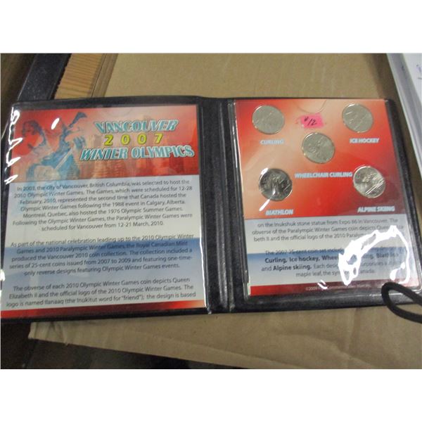 2007 MINT VANCOUVER WINTER OLYMPIC COIN SET