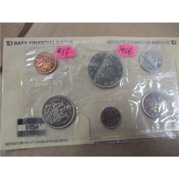 1968 PROOF CANADA MINT SEALED COIN SET