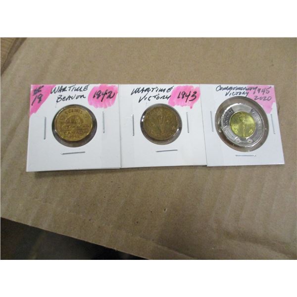 1942 WARTIME & 1943 WARTIME VICTORY (1945 - 2020) WARTIME TOONIE