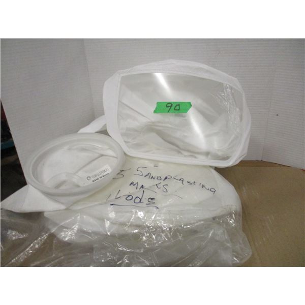 BOX C/W SAND BLASTING MASKS