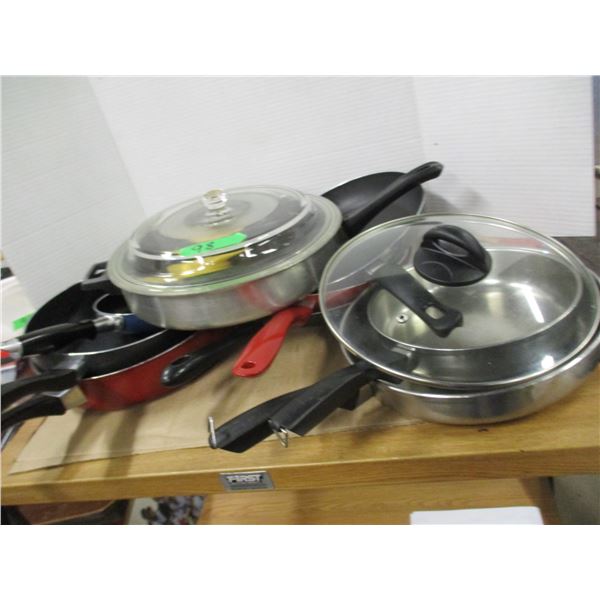 ESTATE:  BOX C/W POTS & PANS