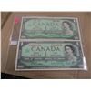 Image 1 : 1967 CENTENNIAL DOLLAR BILLS (WITH SERIAL NUMBER & WITHOUT SERIAL NUMBERS)