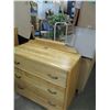 Image 1 : ESTATE:  3 DRAWER DRESSER C/W MIRROR (WATERFALL)