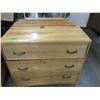 Image 2 : ESTATE:  3 DRAWER DRESSER C/W MIRROR (WATERFALL)