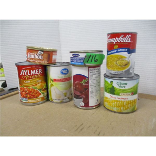ESTATE (AS IS):  7 CANS OF FOOD