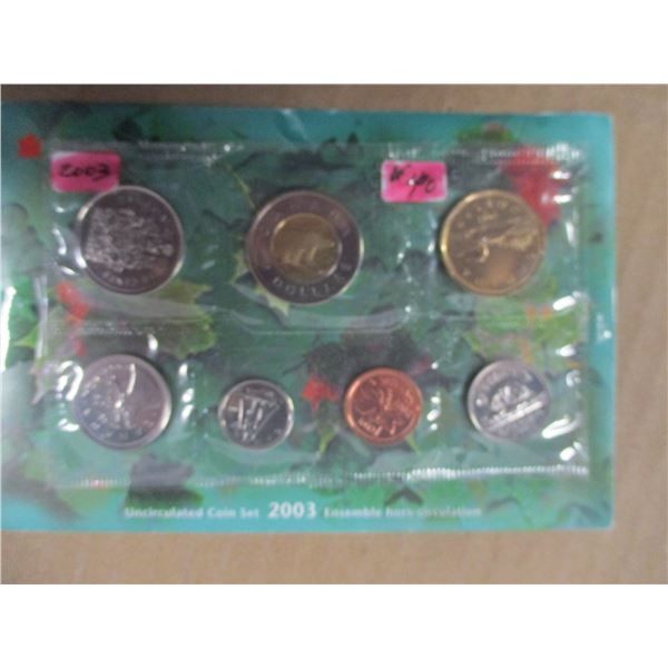 2003 PROOF CANADA MINT SEALED COIN SET
