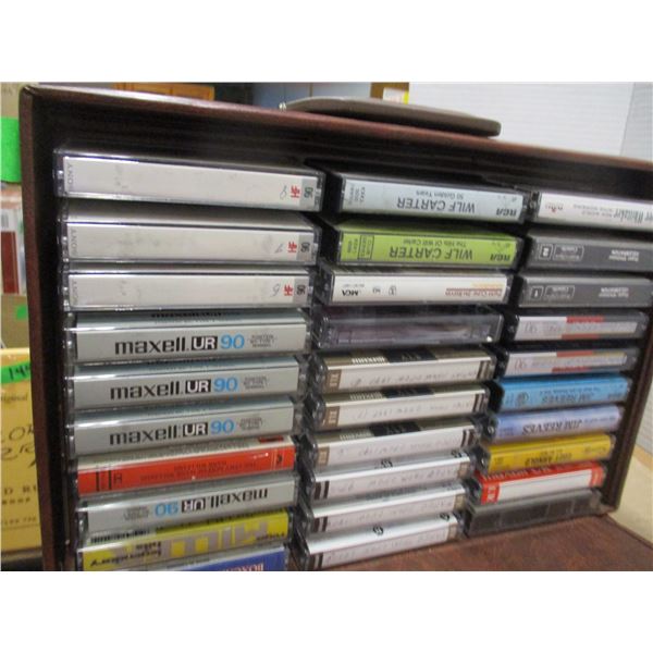 ESTATE:  CASE C/W CASSETTES (MOSTLY COUNTRY & WESTERN)
