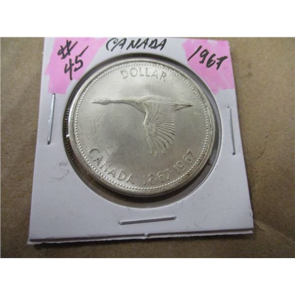 1967 CANADA SILVER DOLLAR