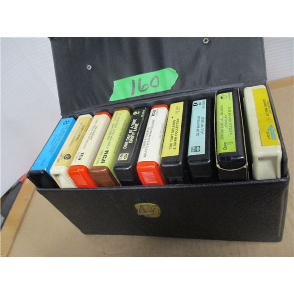 ESTATE:  CASE C/W 8-TRACK TAPES